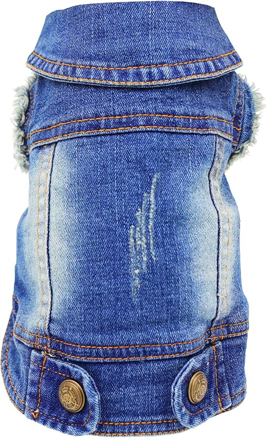 dog jean jacket amazon