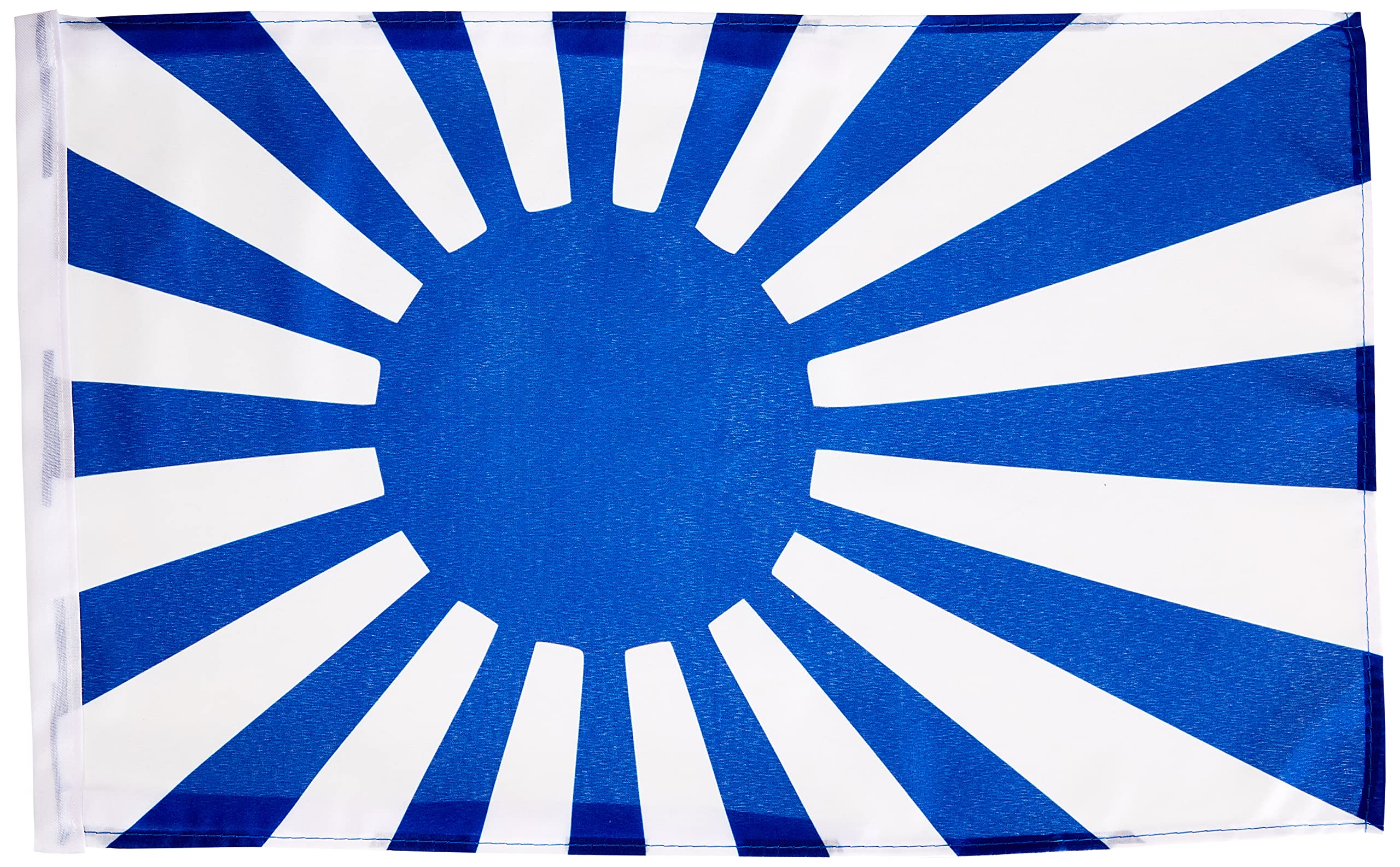 AZ FLAG - Japan Rising Sun Blue Flag - 18'' x 12'' - 100% Polyester Imperial Japanese - WWI Small Banner with Two Cords - Fade Resistant - Vivid Colors - 18x12 in - 45x30 Cm — image 1