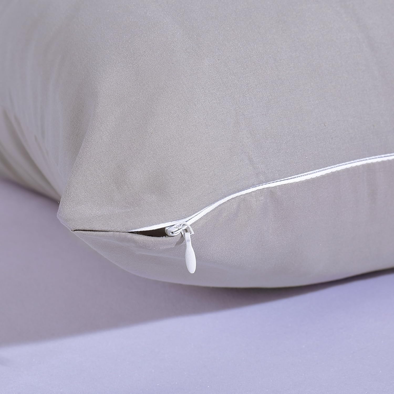 EVOLIVE Ultra Soft Microfiber Body Pillow Cover/Pillowcases 21"x54" with Hidden Zipper Closure (Grey, Body Pillow Cover 21"x54"): Home & Kitchen