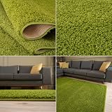 THE RUGS Living Room Rug Shaggy 30mm 120x170 cm Green view 5