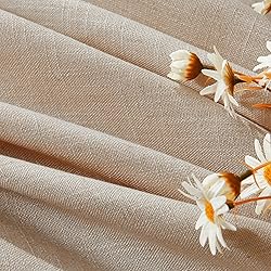 Joydeco Linen Curtains for Living Room,Light