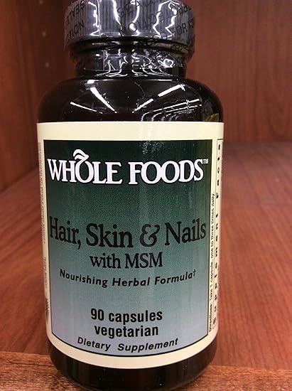 Amazon Com Whole Foods Hair Skin Nails With Msm Health