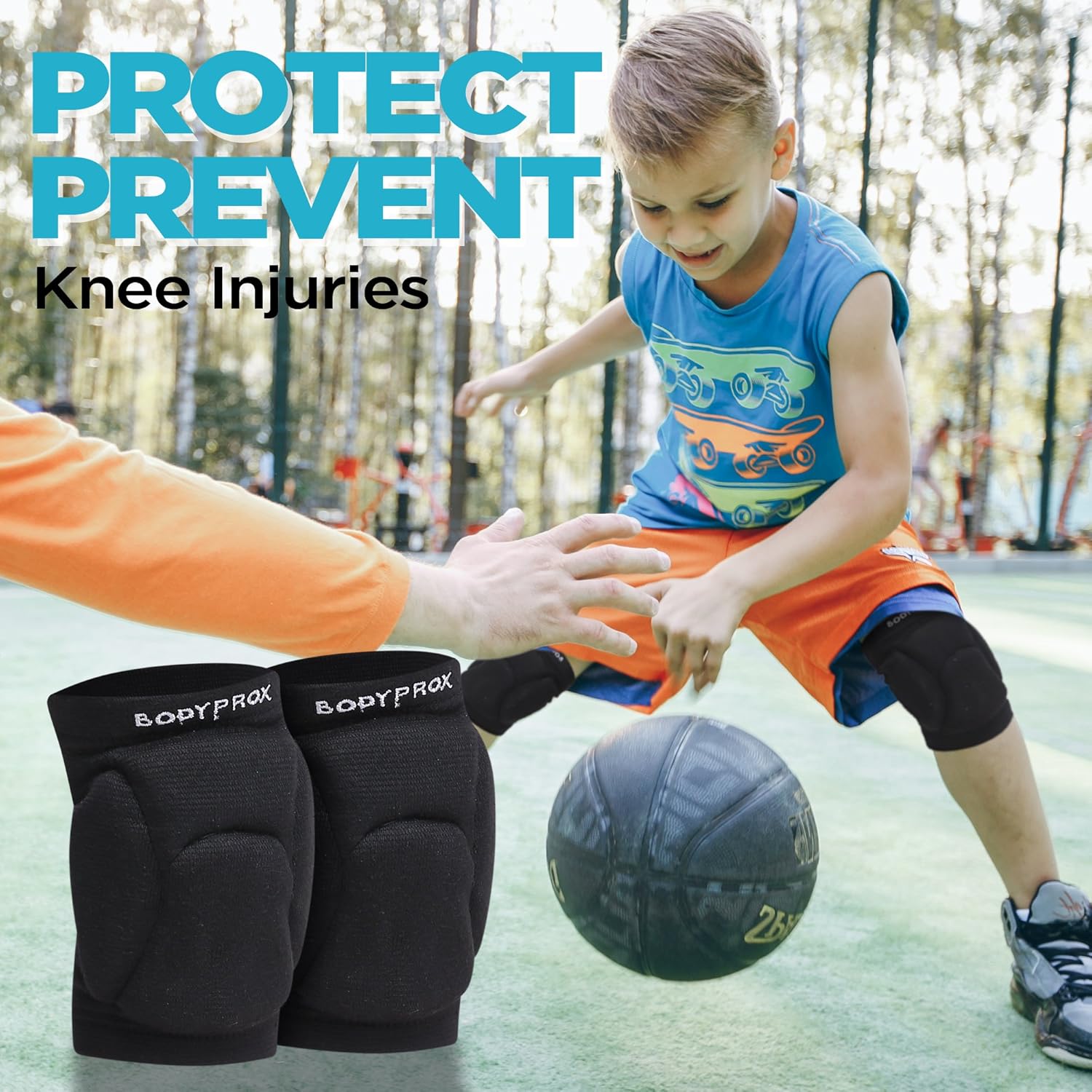 Bodyprox Volleyball Knee Pads for Junior Youth, 1 Pair Unisex : Sports & Outdoors