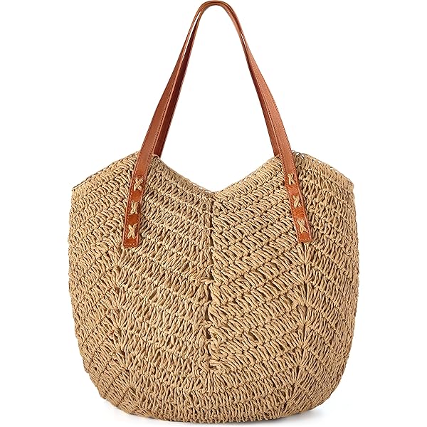 Amazon.com: QTKJ Hand-woven Womens Straw Boho Handbag Bag