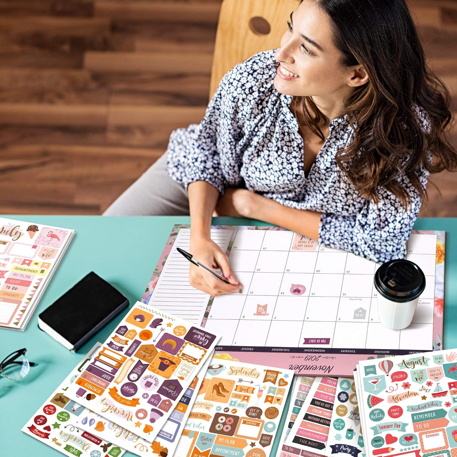 Aesthetic Monthly Planner Stickers - 1100+ Beautiful Design Accessories Enhance and Simplify Your Planner, Journal and Calendar: Office Products
