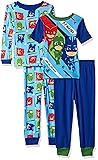 PJ Masks Boys' Big Bedtime Heroes 4-Piece Cotton