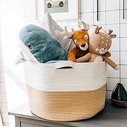 OrganiHaus XXX Large Cotton Rope Basket for