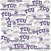 TCU Basketball Sports 50ct Vinyl Large Deluxe Stickers Variety Pack - Laptop, Water Bottle, Scrapbooking, Tablet, Skateboard, Indoor/Outdoor