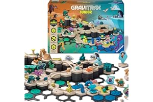Ravensburger GraviTrax Junior Starter Set XXL - My Planet - Fun and Educational Preschool Marble Run Building Experience - STEM-Friendly, Interactive Learning, MESH Accredited - Kids Age 3 and Older
