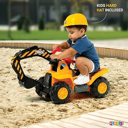Toy Tractors Kids Sit On Excavator 24V JCB Ride On Excavator Toy, In Ride On Tractor Truck With