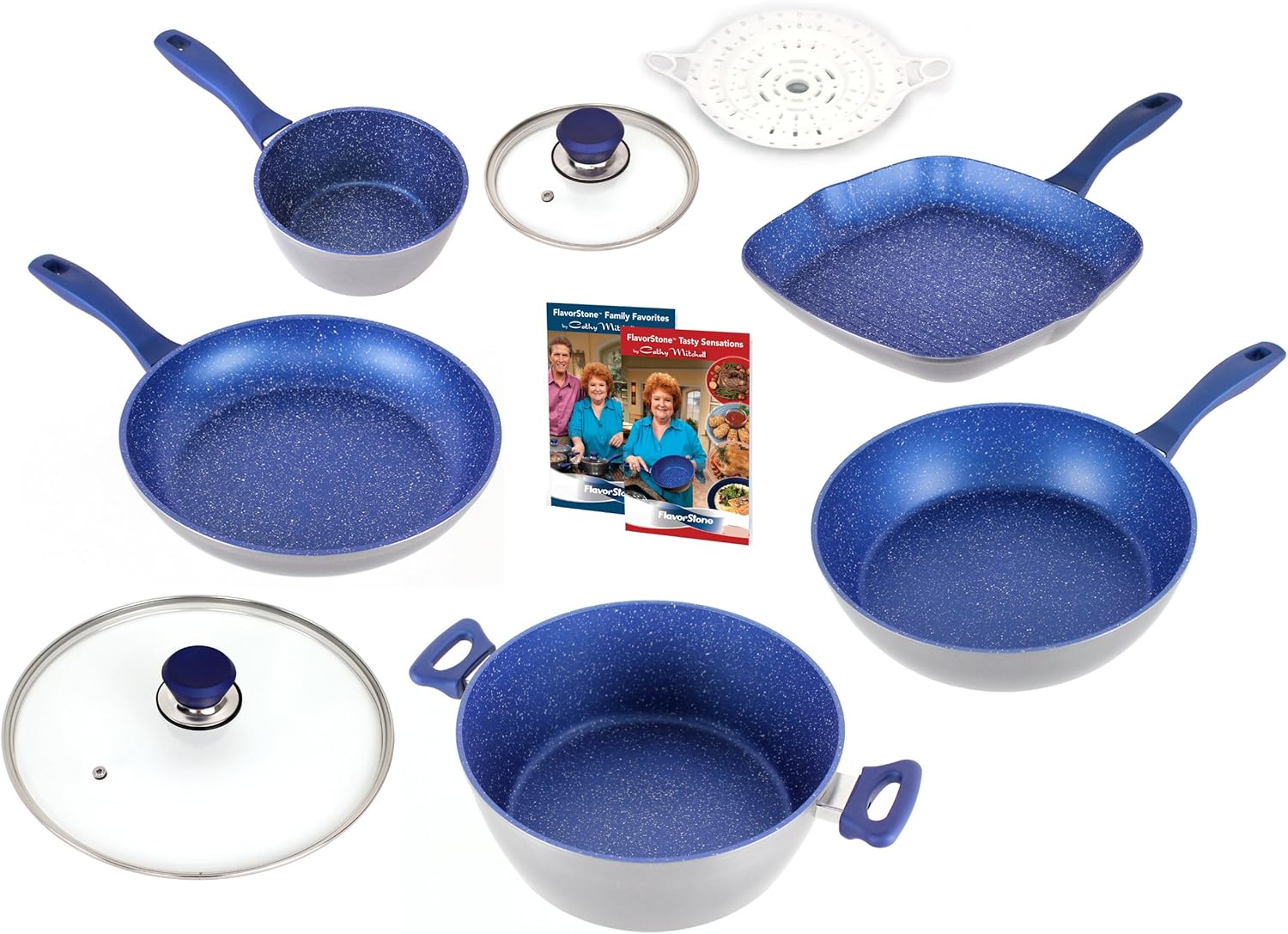 Blue Sapphire Gourmet Cookware Set 