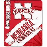 Northwest NCAA Nebraska Cornhuskers Unisex-Adult Fleece Throw Blanket, 50" x 60", Painted