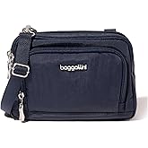 Baggallini Triple Zip with Front Wallet/Trifecta RFID Wallet Crossbody