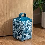 furn. Winter Woods Animal Doorstop Midnight Blue Velvet Woodland Design view 2
