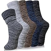 Velice Winter Warm Thermal Socks for Women Extra Thick Insulated Heated Crew Boot Socks for Cold Weather 5 Pairs