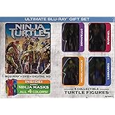 Teenage Mutant Ninja Turtles (Blu Ray/DVD/Digital HD) Ultimate Gift set with 4 Collectible Figures & Ninja Masks (2016)