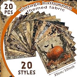 HunnmingRe 20 Pcs 10''x10'' Halloween Quilting