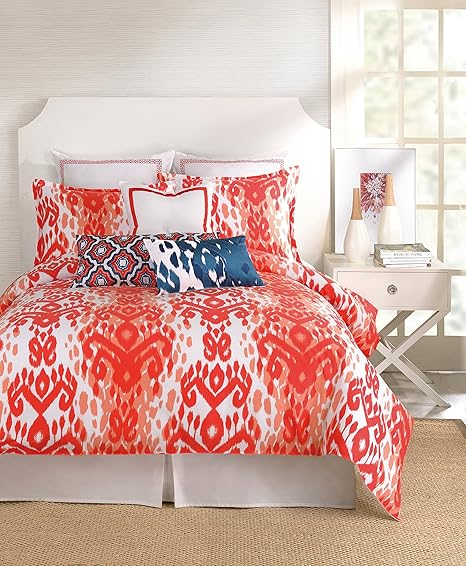 Buy Trina Turk 3 Piece Mojave Ikat Comforter Set King Orange