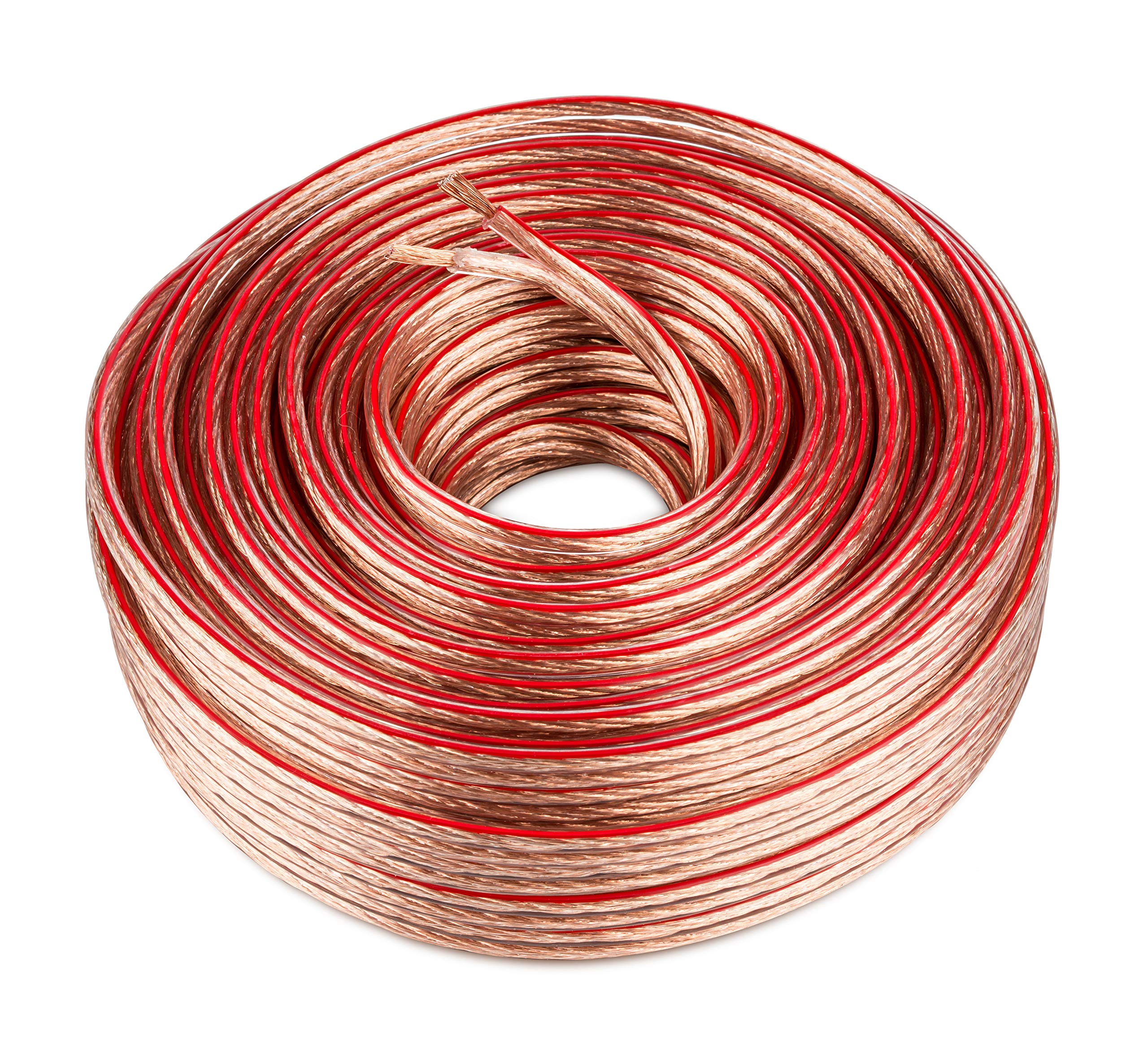 Speaker Cable High End Speaker Cable for HiFi Audio CCA Copper Cable Transparent 40 m 2 x 4 mm