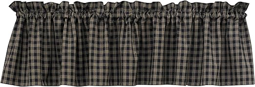 Amazon Com Sturbridge Black Valance 72 X 14 Home Kitchen