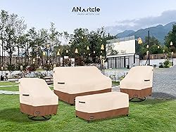 ANartcle 3-Seater Patio Sofa Cover,76W x 32.5D x
