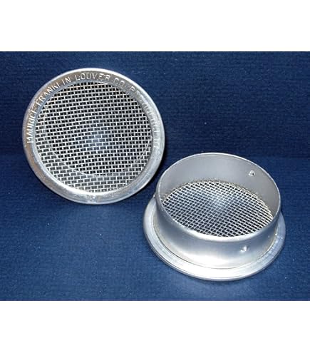 Bag Of 2 6 Round Open Screen Vent W 1/4 Mesh - White