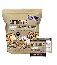 Anthony's Instant Dry Yeast Packets, Contains 12