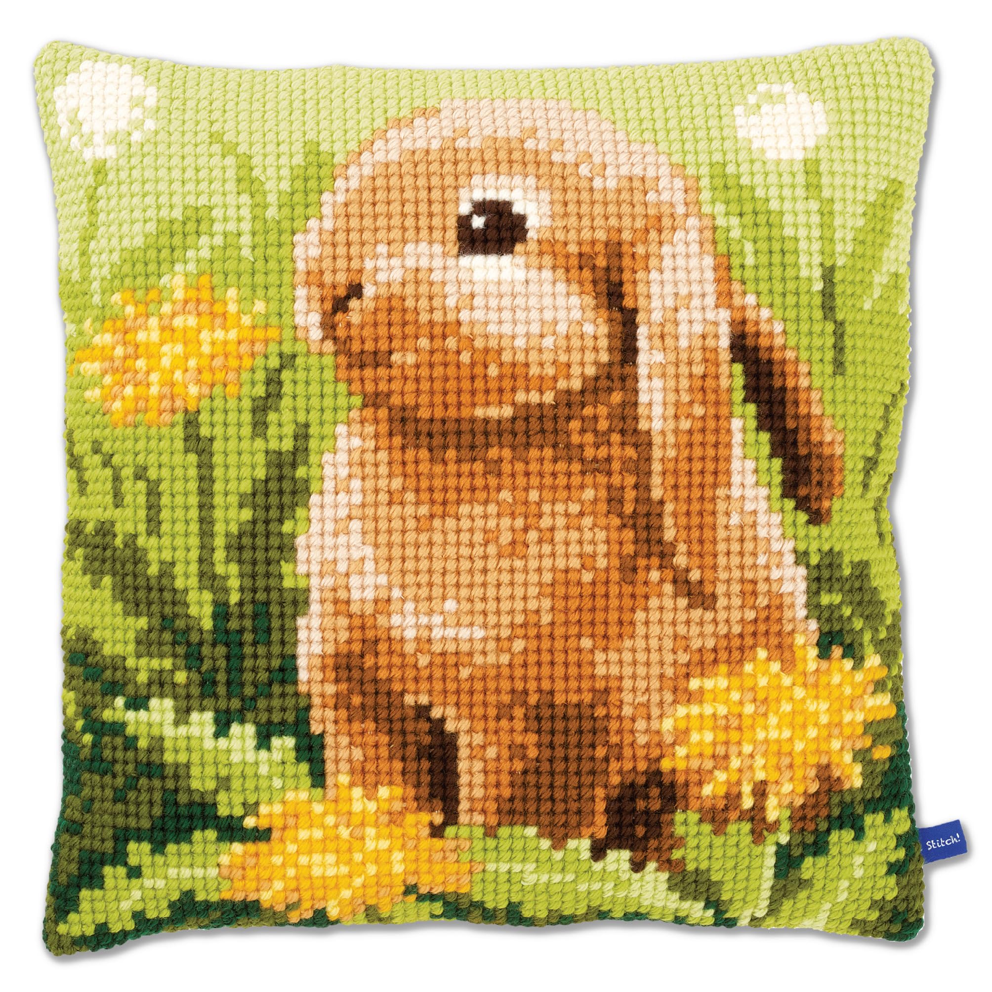 Vervaco Cross Stitch Kit: Cushion: Little Hare, NA, 40 x 40cm