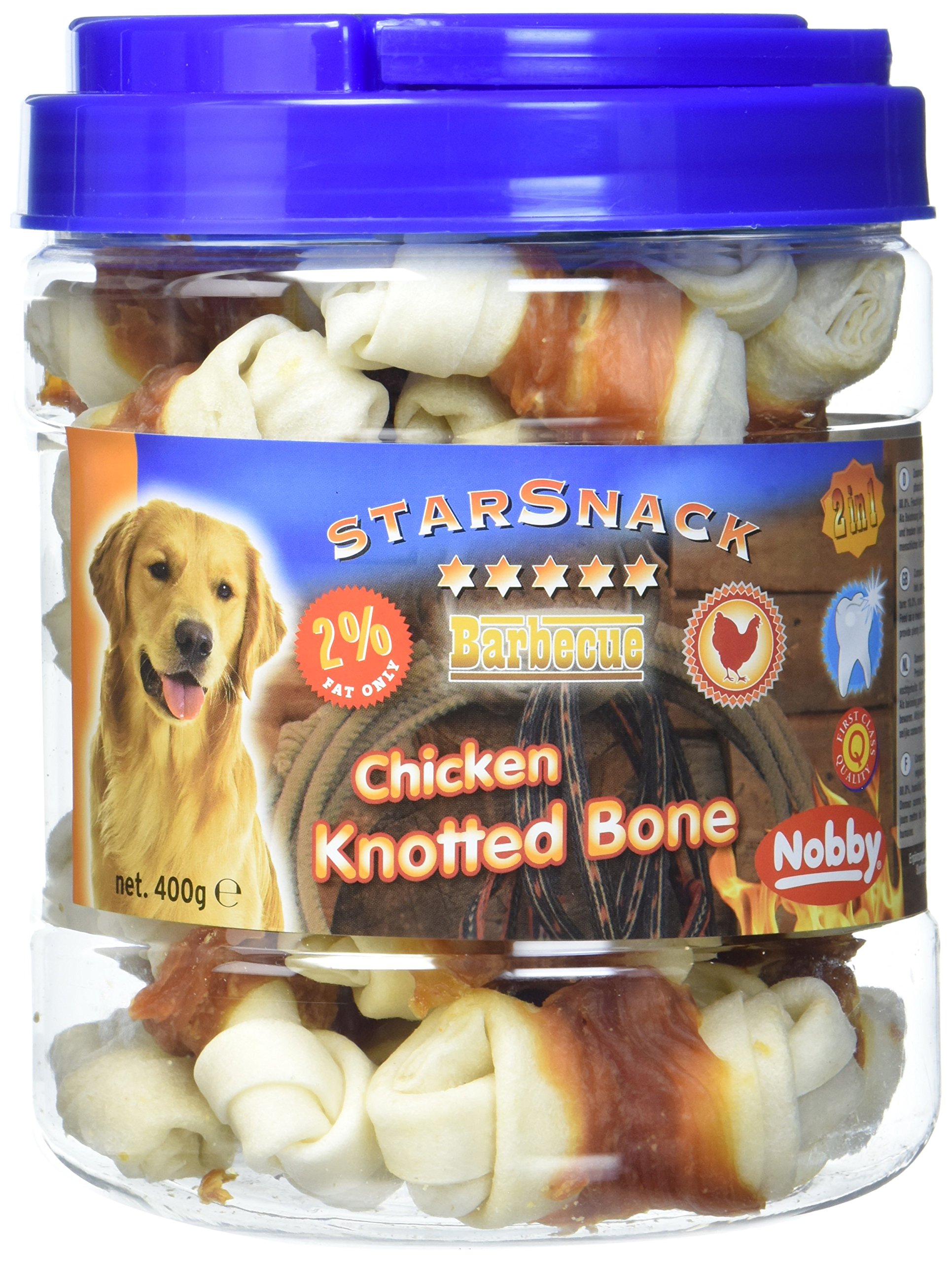 Nobby Star Snack Barbeque Chicken Knotted Bone