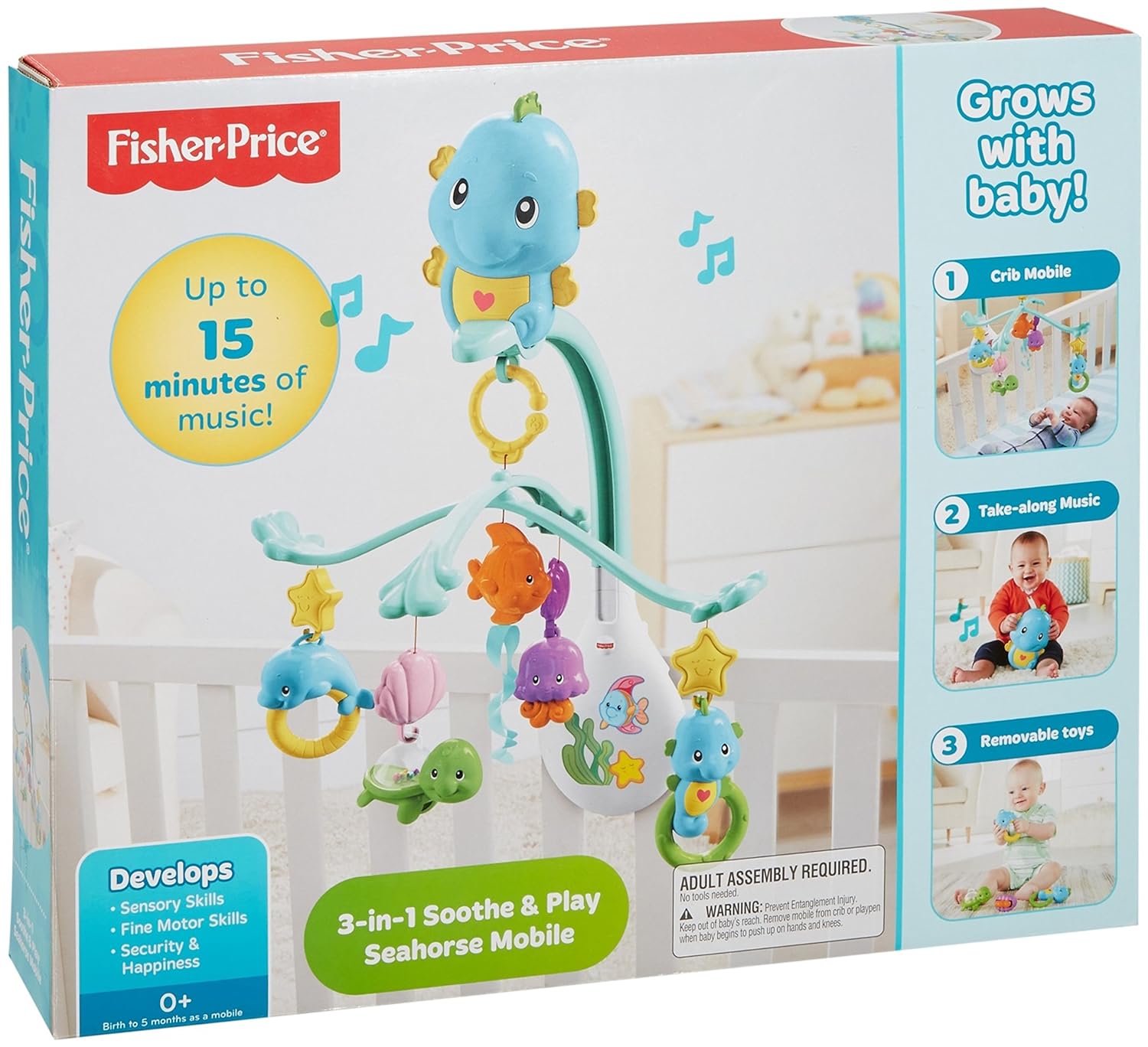 fisher price 3 in 1 cot mobile