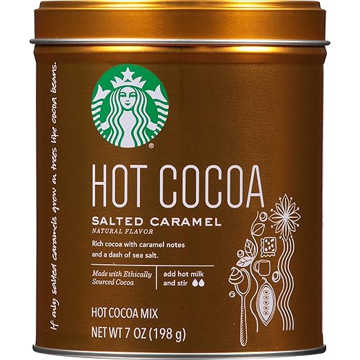 Starbucks Hot Cocoa, Salted Caramel, 7 Ounce Starbucks