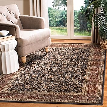 Amazon Com Safavieh Vintage Collection Vtg571c Transitional Oriental Black And Rust Distressed Area Rug 9 X 12 Furniture Decor