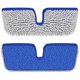 Reusable Mop Pads for Enspoway Dust Mop: Double-Sided Microfiber Refills | Washable Chenille Absorbent Pads Replacement for Hardwood Laminate Kitchen Bathroom Tile Floor Cleaning, Only for B0FRDZDTMP