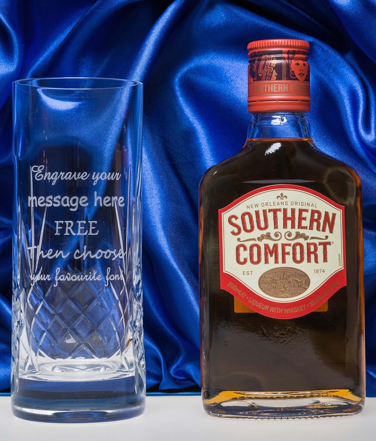 Engraved Personalised Crystal Highball Glass 20cl Bottle Of