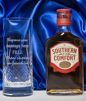 Engraved Personalised Crystal Highball Glass 20cl Bottle Of