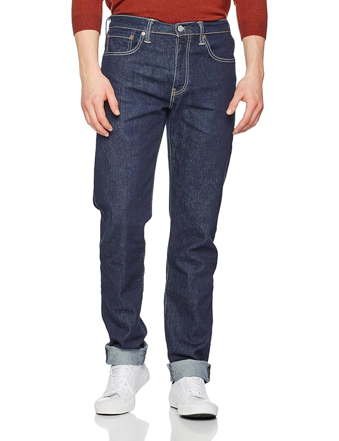 Levi's 502 Regular Taper' Vaqueros Tapered, Azul (Chain Rinse 0020), 31W / 34L para Hombre
