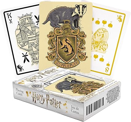 Amazon Com Aquarius Harry Potter Playing Cards Hufflepuff Themed Deck Of Cards For Your Favorite Card Games Officially Licensed Harry Potter Merchandise Collectibles Poker Size With Linen Finish Toys