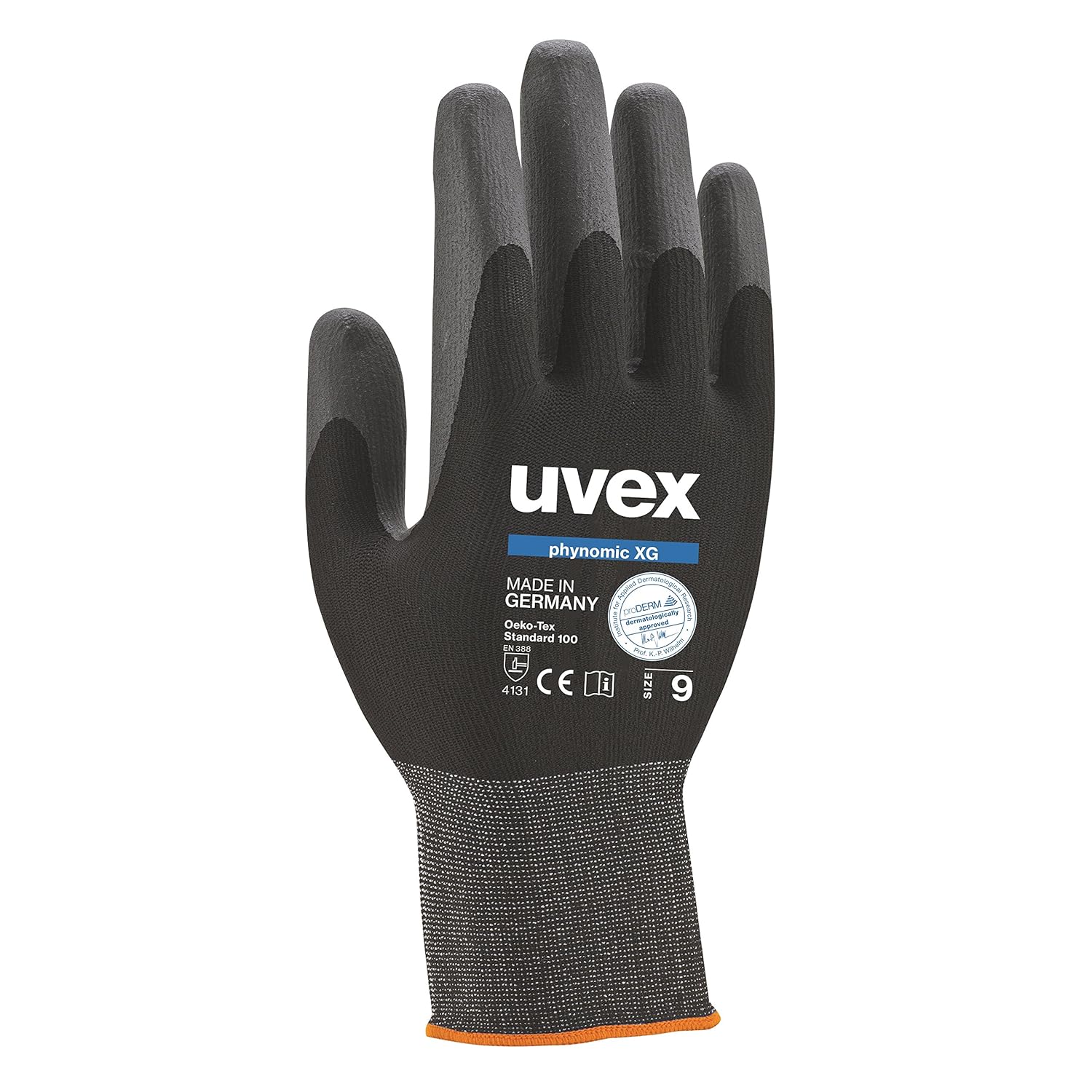 3 Pairs of Uvex Phynomic XG 60070 Working Gloves Safety Gloves Assembly