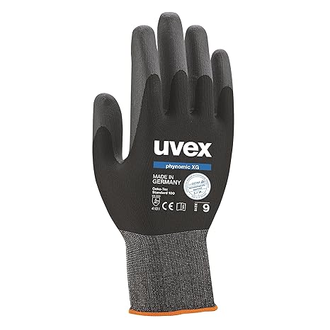3 Paar uvex phynomic XG 60070 Arbeitshandschuhe Schutzhandschuhe Montagehandschuhe Griphandschuhe Gartenhandschuhe EN388 - Gr