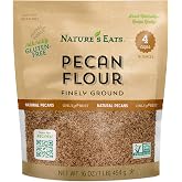 Natures Eats Pecan Flour 16 Oz - Finely Ground - All Natural Gluten Free &amp; Grain Free Flour - Keto Friendly Baking Alternative - Non Gmo, Vegan Nut Meal