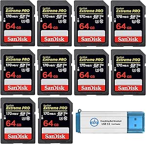 Amazon.com: SanDisk 64GB SDXC Extreme Pro Memory Card (10 ...