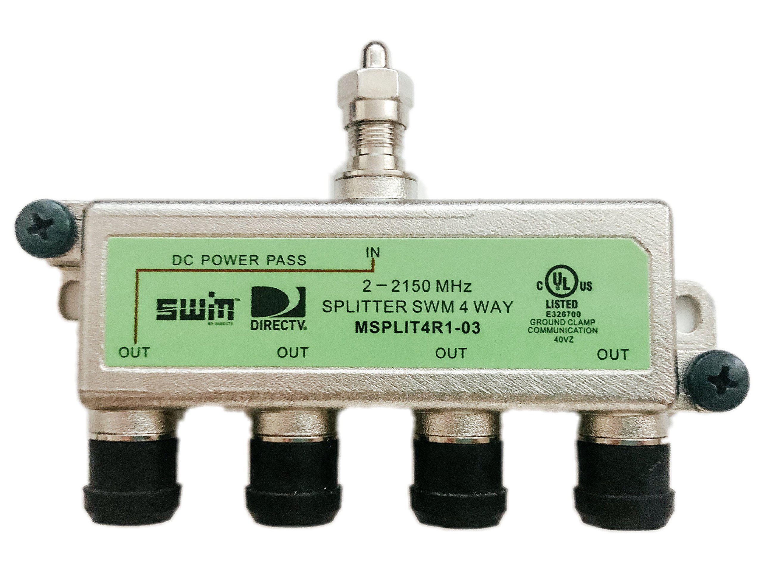 DirecTv MSPLIT4R103 Approved WNC 4Way Wide Band SWM Splitter eBay