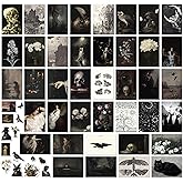 97 Decor Vintage Goth Decor For Home - 40 Pcs Mini Goth Posters For Room Aesthetic, Dark Academia Wall Art, Gothic Art Prints For Wall Decoration, Spooky Wall Collage Kit Gothic For Bedroom (4