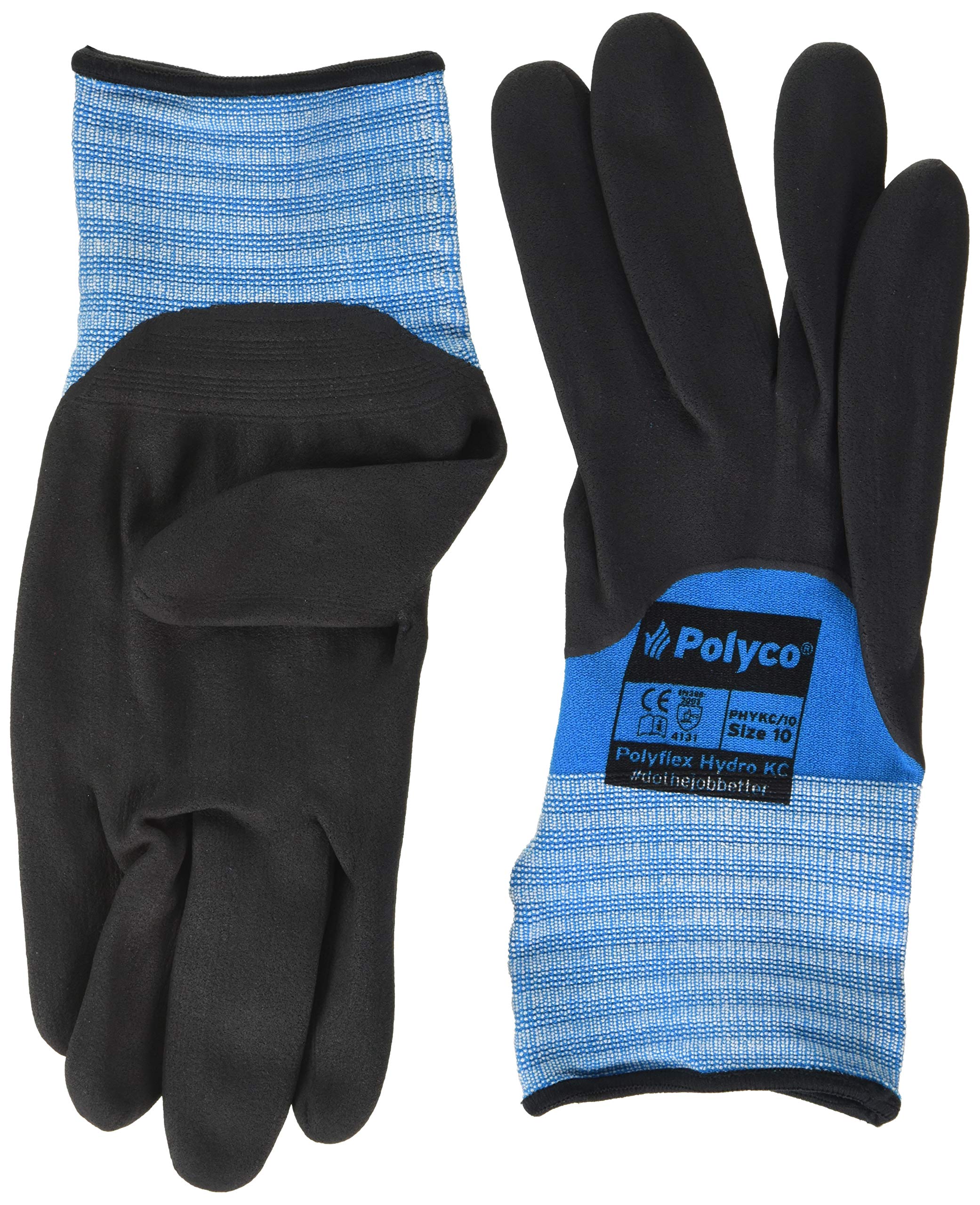 POLYFLEX HYDRO KC HYDROPHOBIC GRIP GLOVES - EXTRA LARGE - 1 PAIR