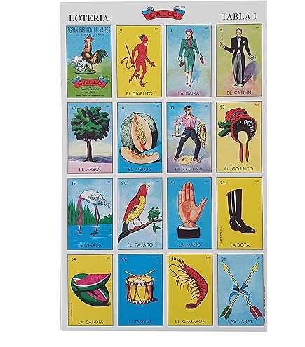 Loteria Mexicana Tradicional Jumbo Don Clemente para 10 Jugadores con Loteria Mexicana Tradicional Jumbo Don Clemente para 10 Jugadores con