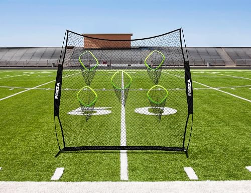 Square Net Football FORZA Football Quarterback Throwing Net | 8ft x 8ft Quarterback Target ...