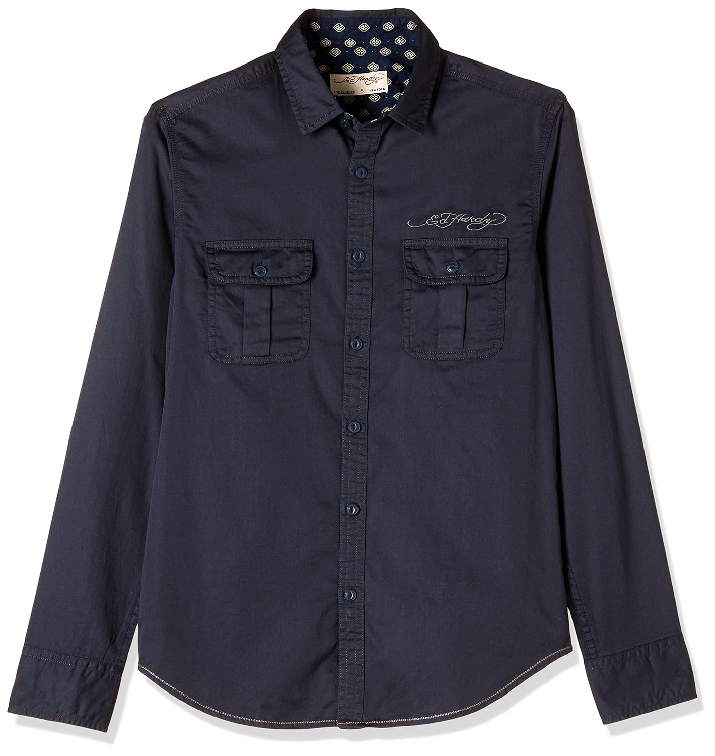 ed hardy men's dress shirt