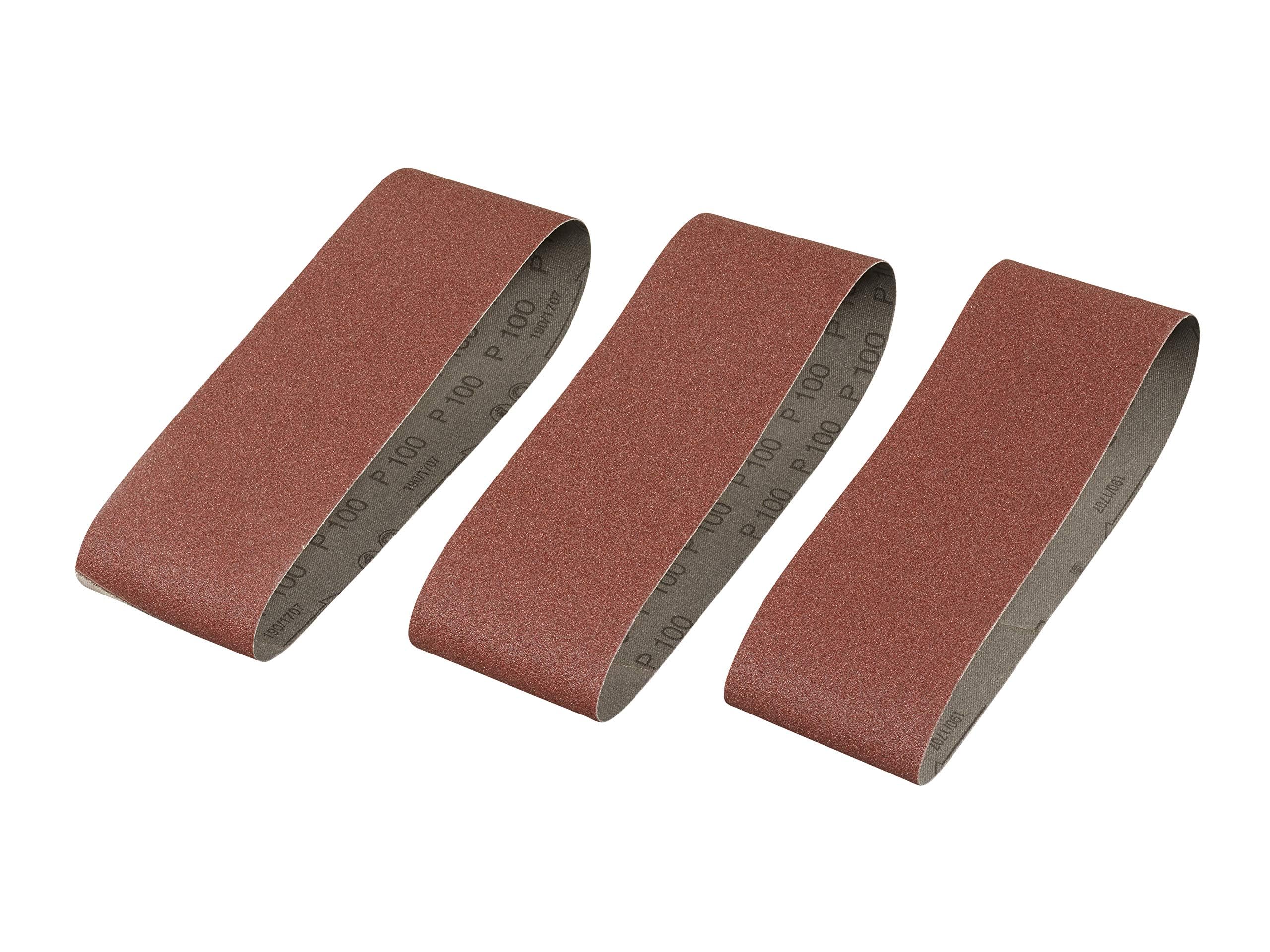 3 Bandas de lija. 75 x 533 mm. Grano 100.