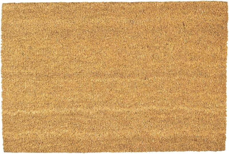 Nicola Spring Coir Door Mat 60 x 40cm Classic Decorative Indoor Outdoor Non Slip