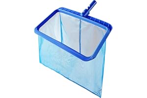 coclothy Pool Skimmer Net - Pool Nets for Cleaning, Pool Leaf Skimmer Net with Fine Mesh Reinforced Frame, Pool Raft